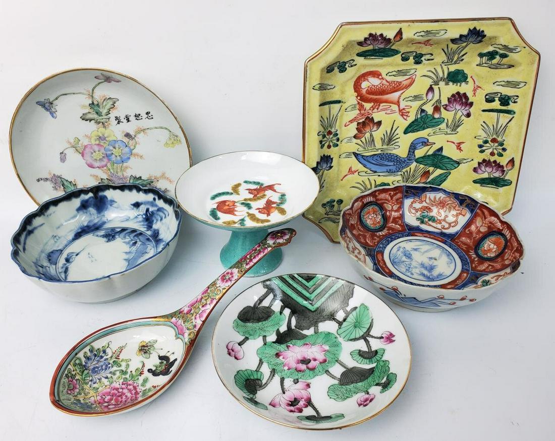 Lot of 7 Vintage & Antique Chinese Porcelain Items (1 of 5)