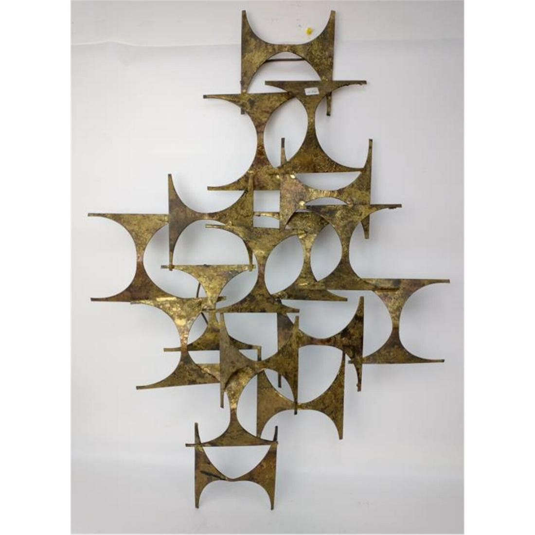 Mid Century Modern Metal Hanging Art Work 1960's (1 of 3)