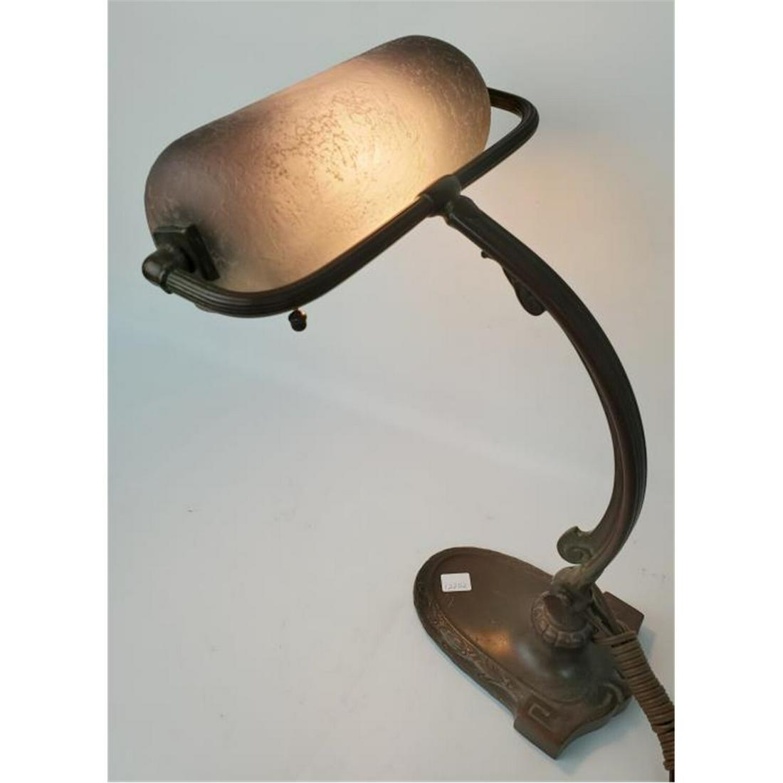 Rare Handel Cantilever Table Lamp With Glass Shade (1 of 4)