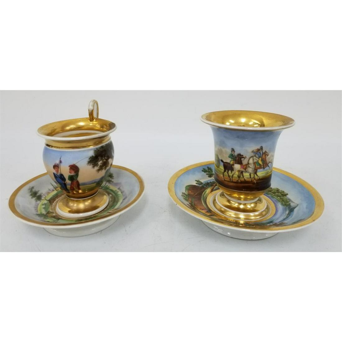 Antique Russian Hand Painted Cup & Saucer (1 of 7)