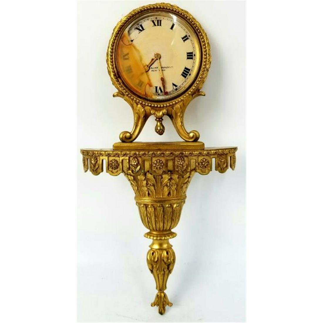 Exceptional Antique Dore Bronze  Wall Clock (1 of 7)