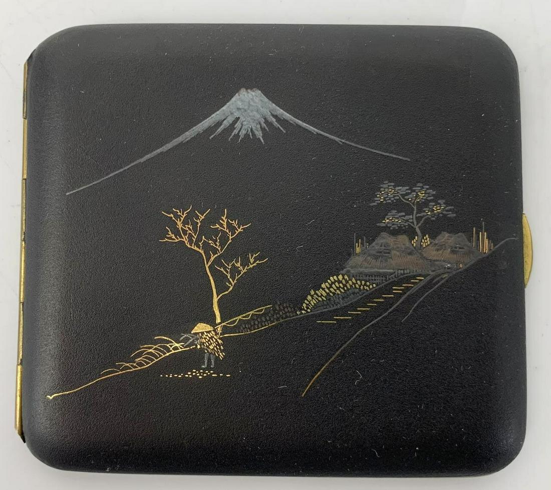 Vintage Japanese Gold & Silver Inlay Case (1 of 2)
