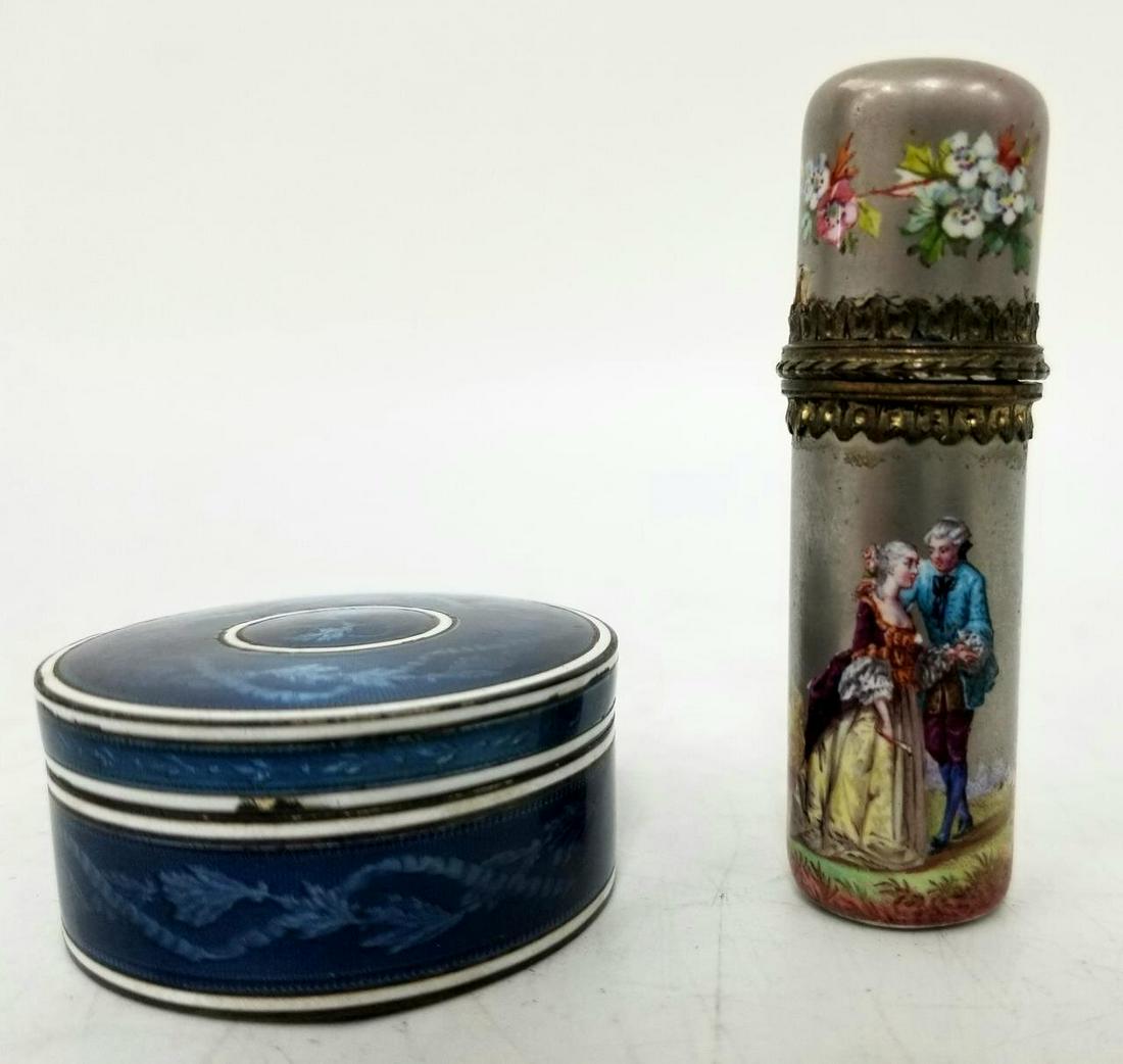 2 Unusual Austrian Sterling Silver Enameled Items (1 of 6)