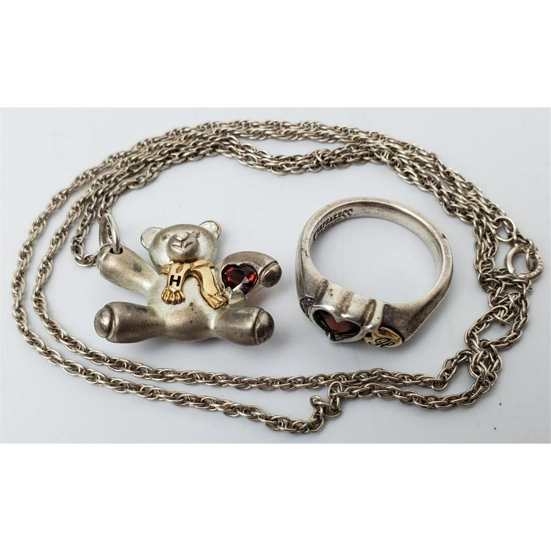 2 Jewelry Items. Sterling Silver and Gold. (1 of 5)