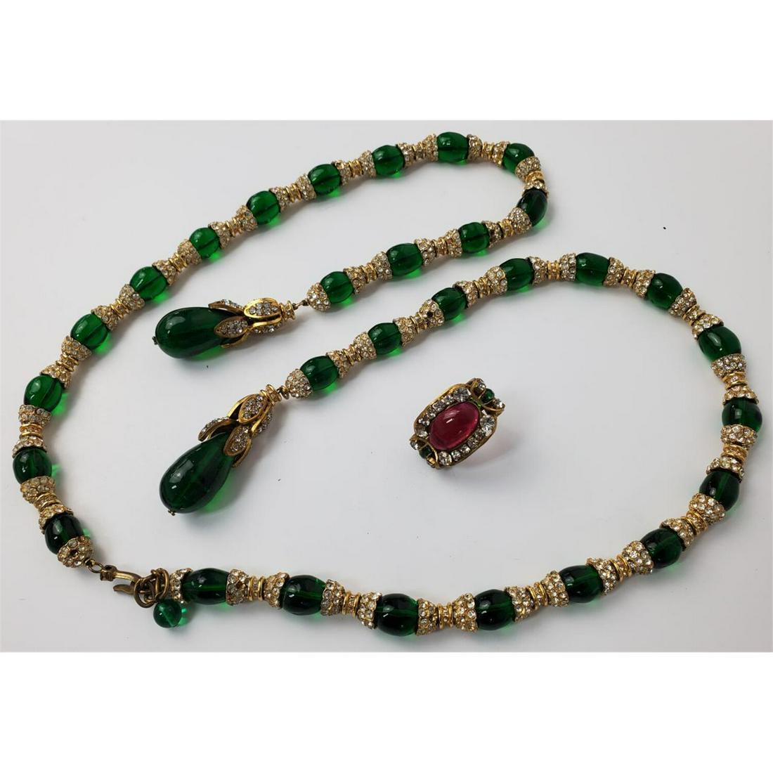 Unusual Vintage Signed "Chanel" Lariat Necklace (1 of 8)