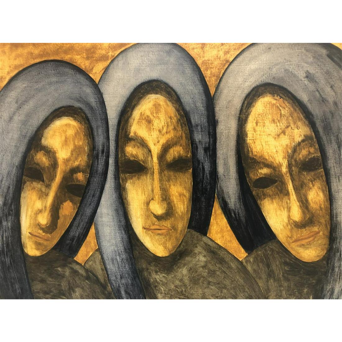 Painting, Oil on Board, Xanthos Hadjisoteriou (1 of 5)