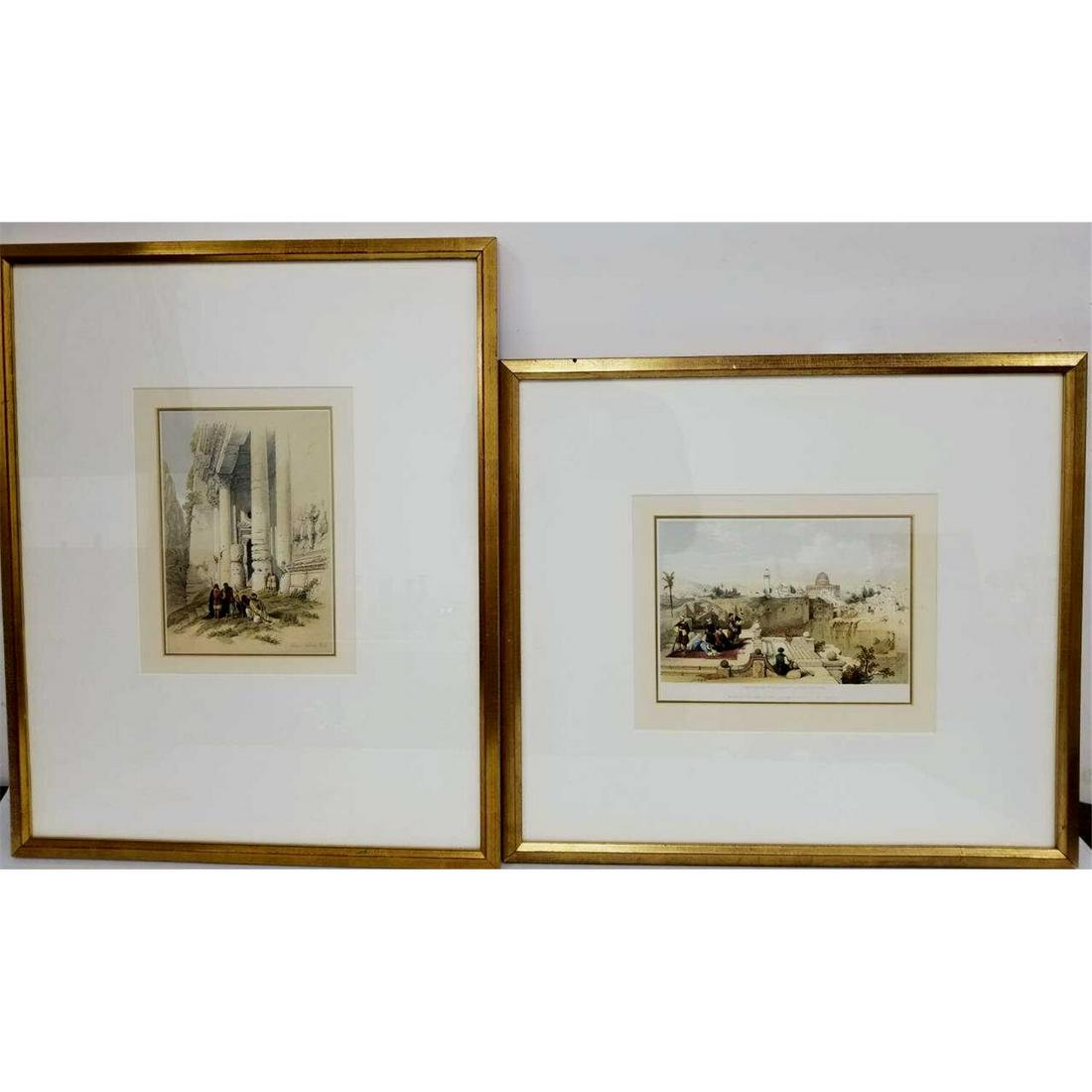 2 Antique Prints of Jerusalem, David Roberts (1 of 9)