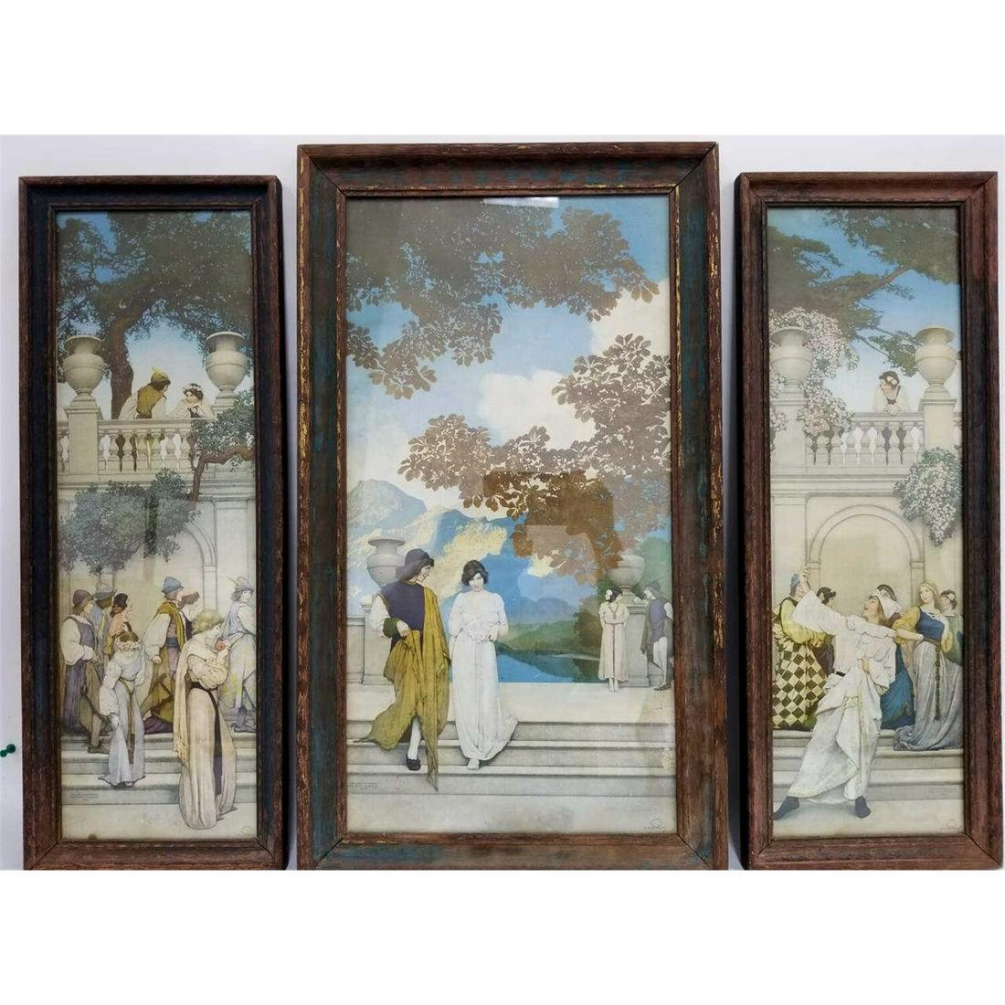 Triptych Set of Prints, Maxfield Parrish (1 of 5)
