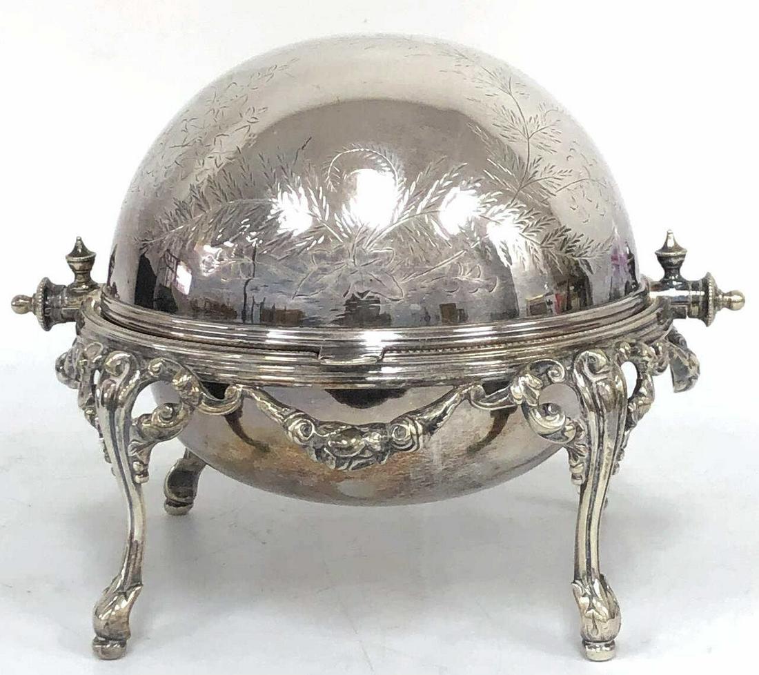 Antique Silverplate Caviar Serving Dish (1 of 3)