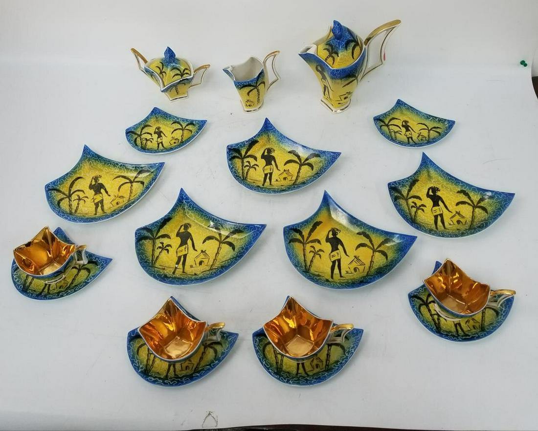 Unusual Vintage Porcelain Tea Set from Poland (1 of 5)