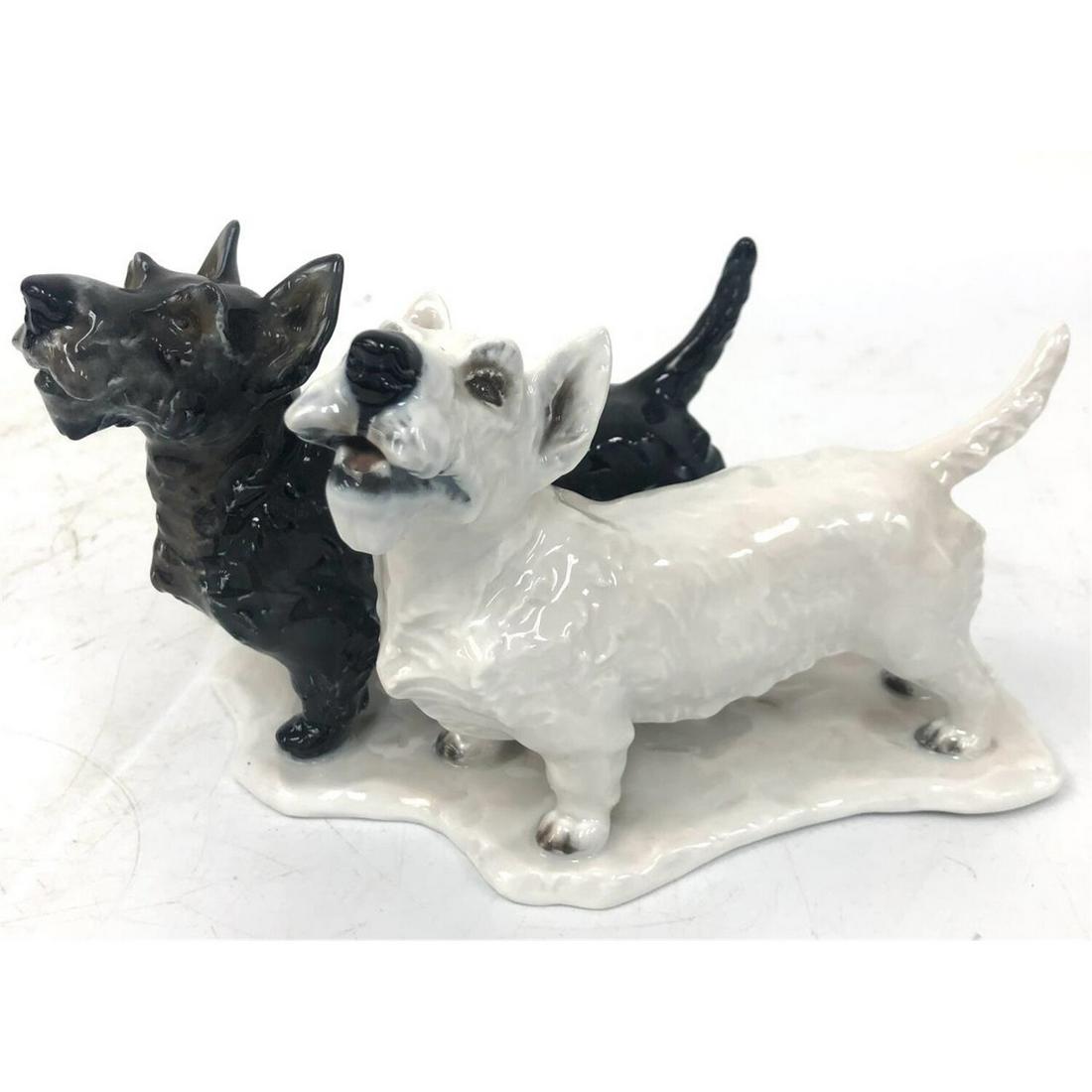 Rosenthal German Porcelain Figure of 2 Dogs. (1 of 4)