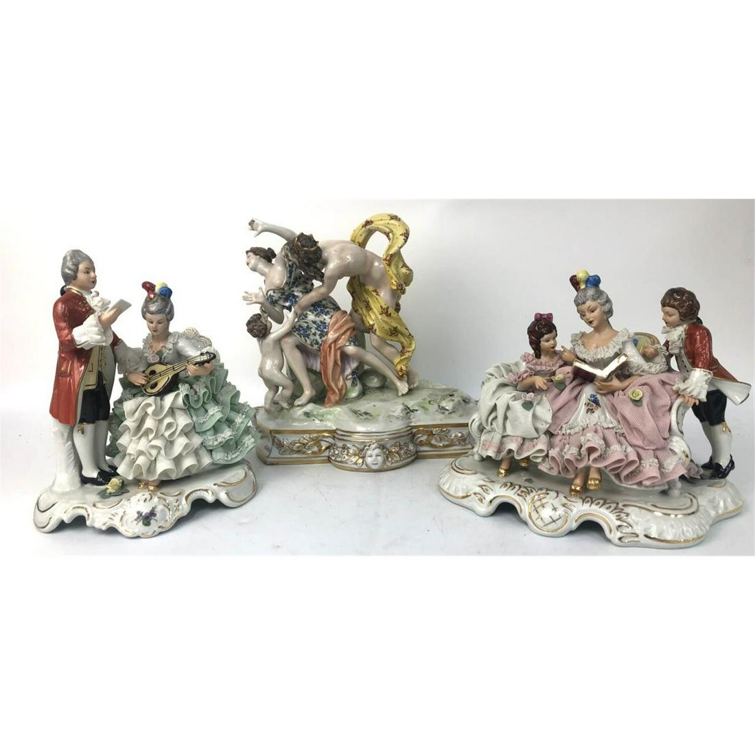 Lot of 3 Vintage Porcelain Figures (1 of 10)