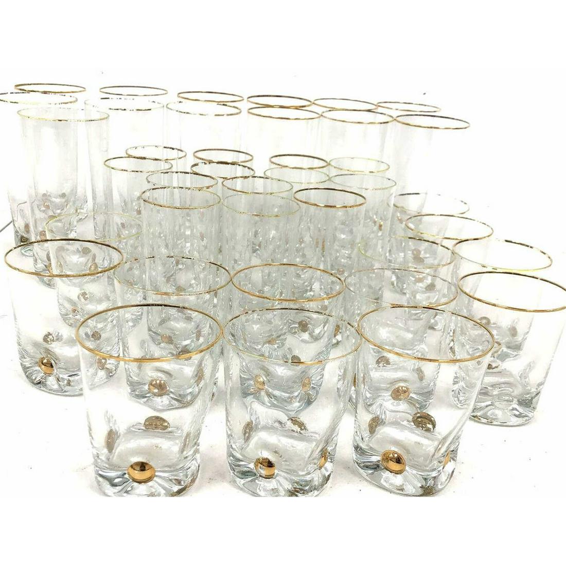 Set of 39 Vintage Murano Italian Glasses (1 of 3)