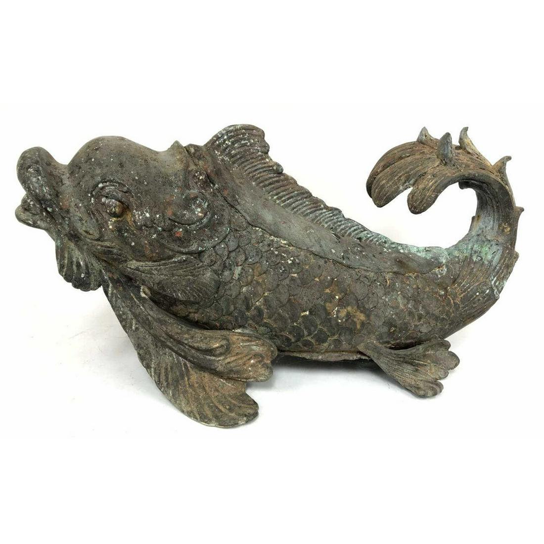 Antique Japanese Bronze Figure of Fish (1 of 4)