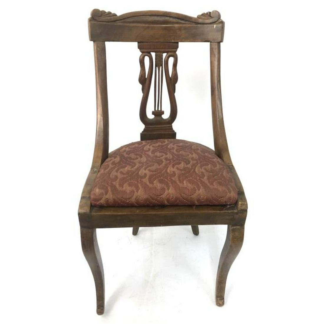 Vintage Salesman's Sample Wood Lyre-Back Chair (1 of 3)