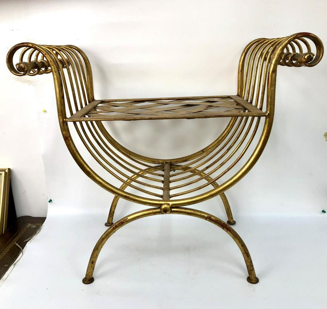 MCM Mid-Century Metal Stool (1 of 3)