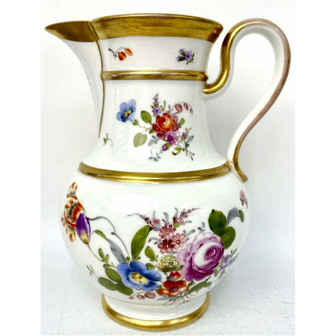 Antique Meissen German Porcelain Pitcher (1 of 3)