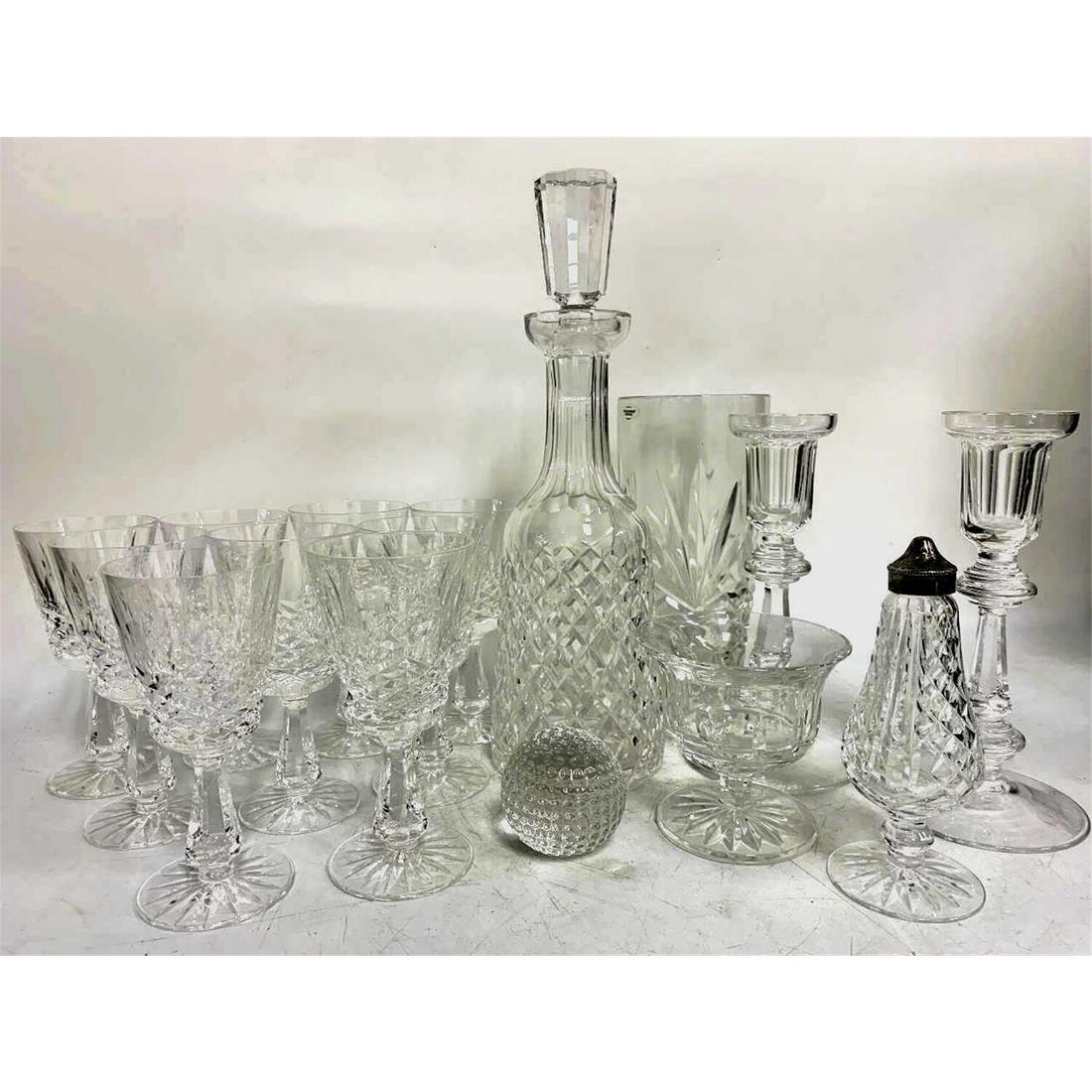 Large Lot of 16 Pc. Cut Glass Crystal (1 of 3)
