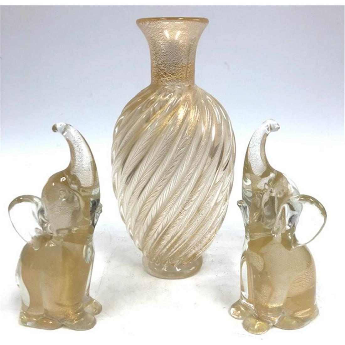 3 Venetian Italian Murano Glass Items (1 of 4)