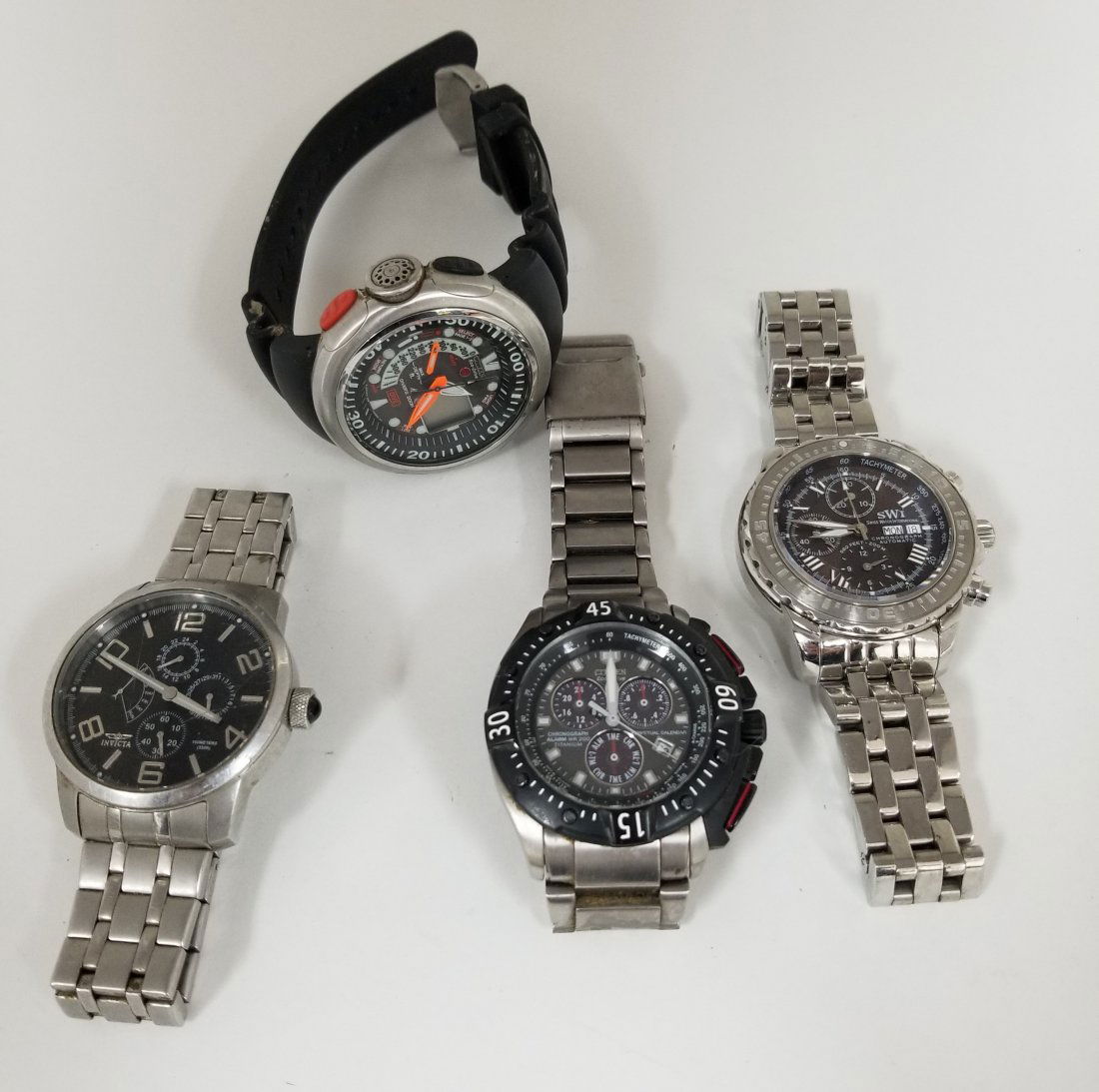 Lot of 4 Vintage Watches Including Chronographs (1 of 1)