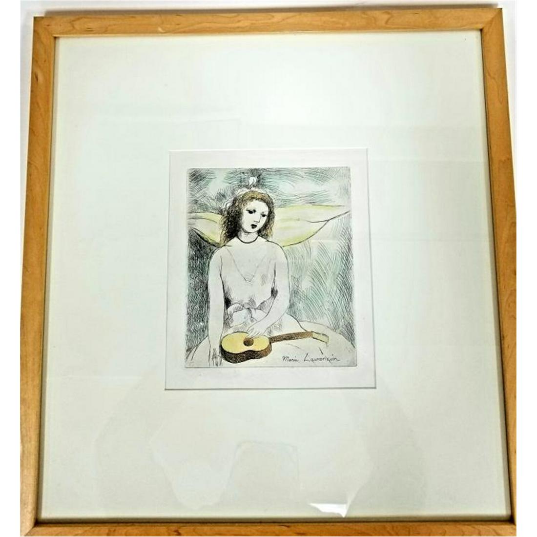 Hand Colored Etching by Marie Laurencin (1 of 5)
