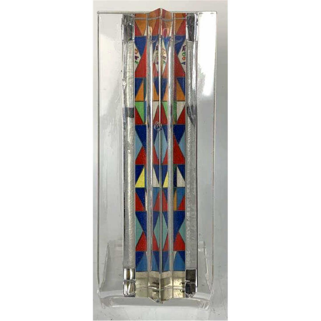 Judaica Sterling Silver Mezuzah Yakov Agam & Daum (1 of 7)