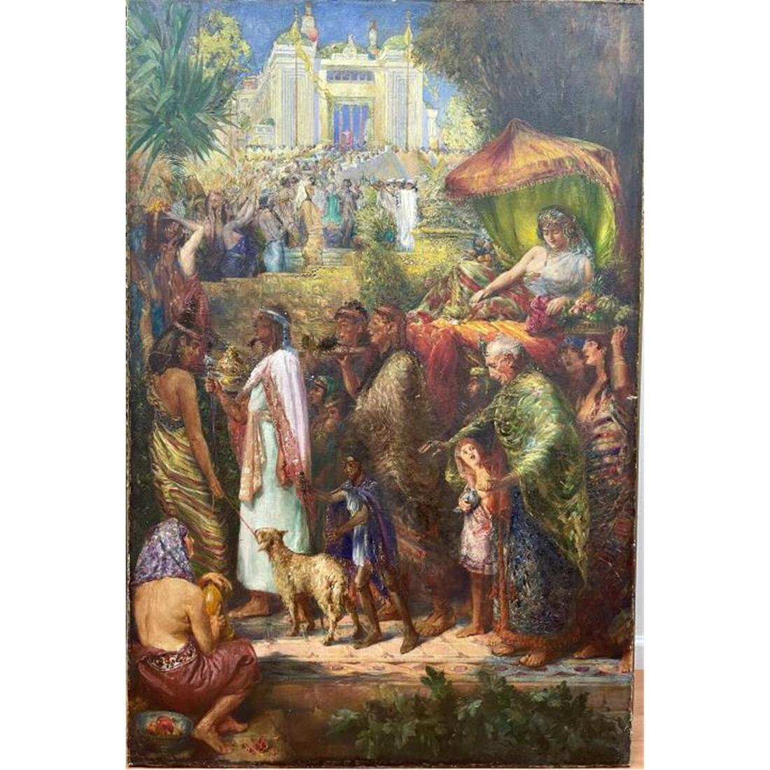 Mural Painting Oil Canvas, Joseph Topham Vinall (1 of 9)