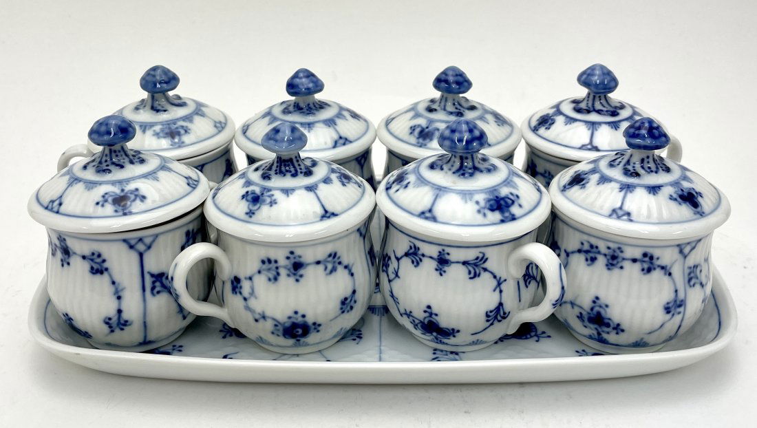 Royal Copenhagen Denmark Porcelain Custard Set (1 of 3)