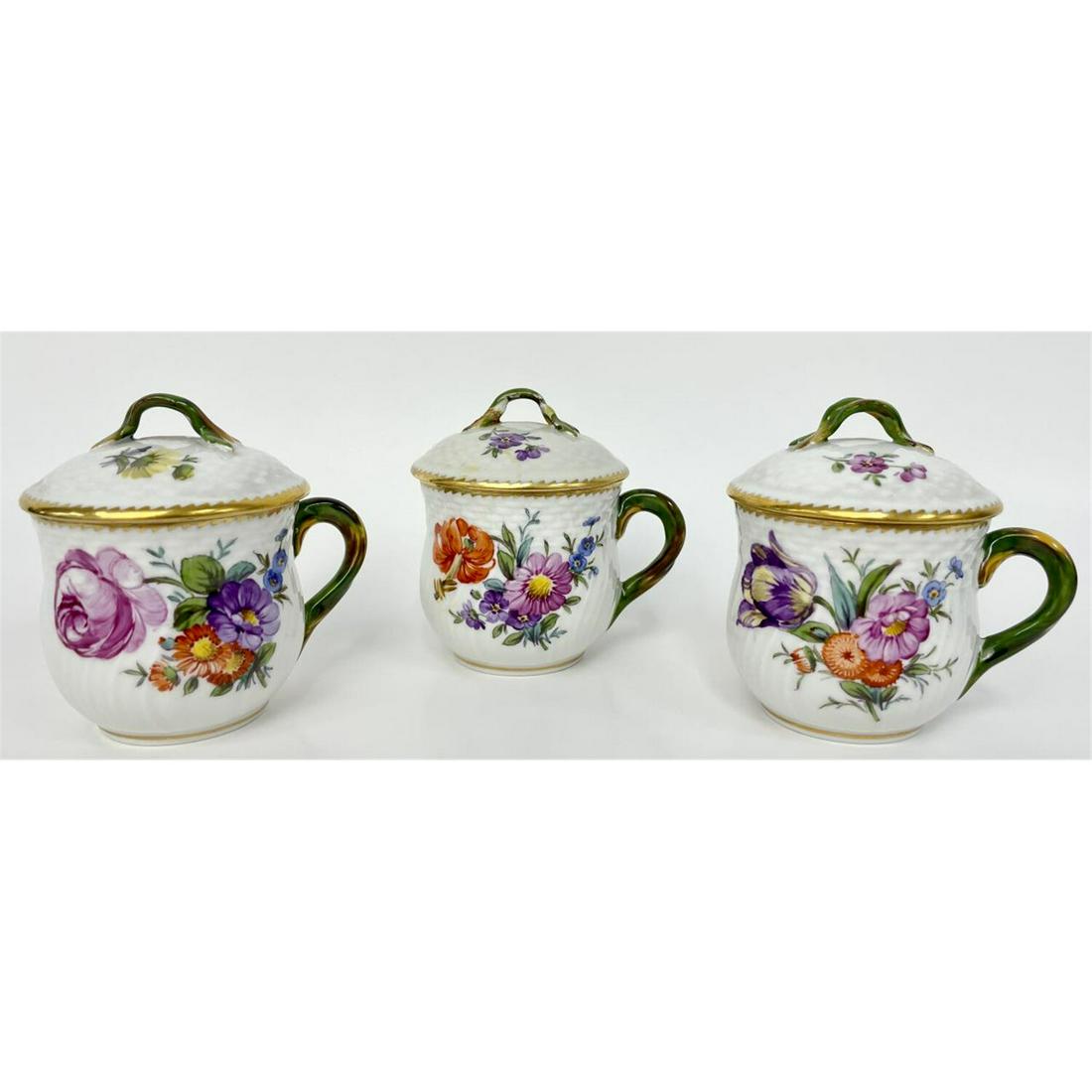 3 Royal Copenhagen Denmark Porcelain Custard Cups (1 of 6)