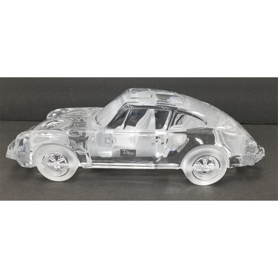 Daum France Vintage Art Glass Large Porsche (1 of 4)