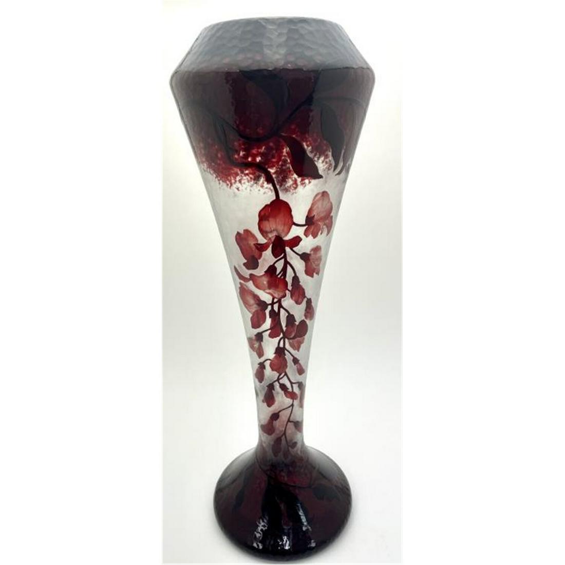 Daum Nancy Art Nouveau French Cameo Glass Vase (1 of 3)