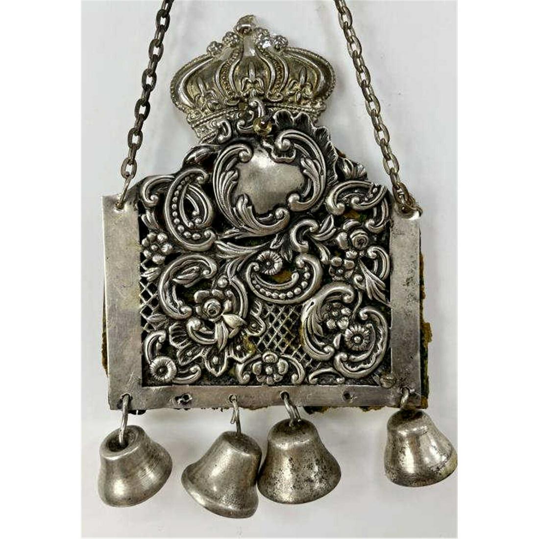 Antique Judaica Silver Torah Shield (1 of 2)