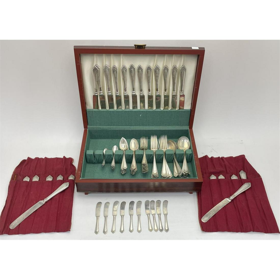 Large Set of 106 Pcs. Sterling Silver Flatware (1 of 5)
