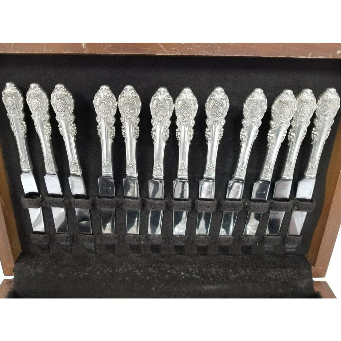 89 Pc. Wallace Sterling Silver Flatware Set (1 of 8)