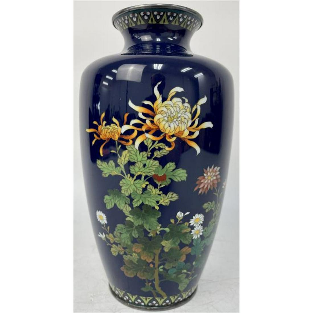 Vintage Japanese Ando Cloisonne Vase (1 of 3)