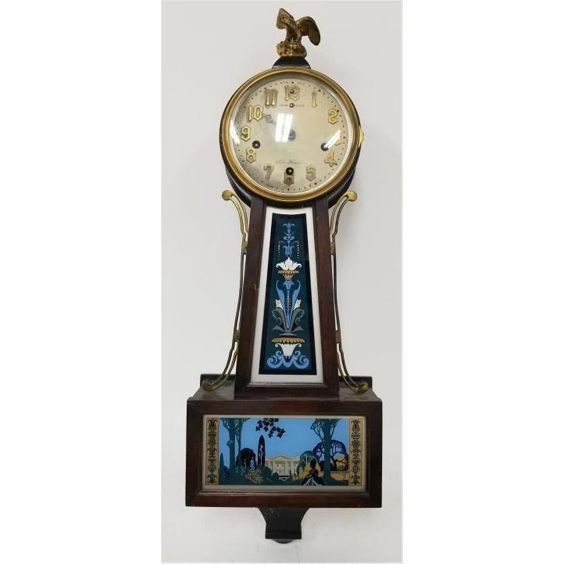 Antique Banjo Style Wood Wall Clock (1 of 6)