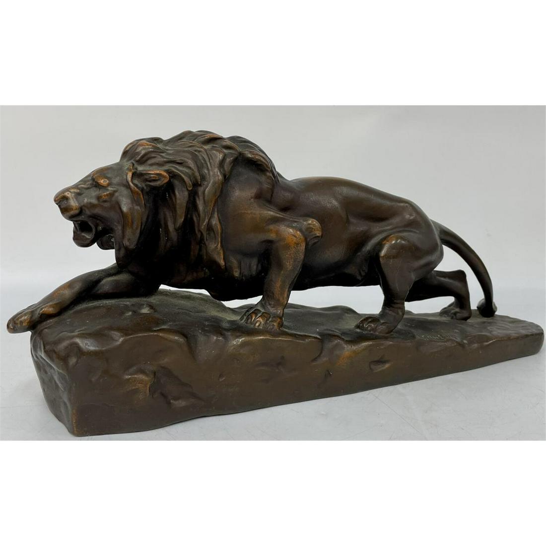 Antique Bronze Clad Figure of Lion. Isidor Bonheur (1 of 5)