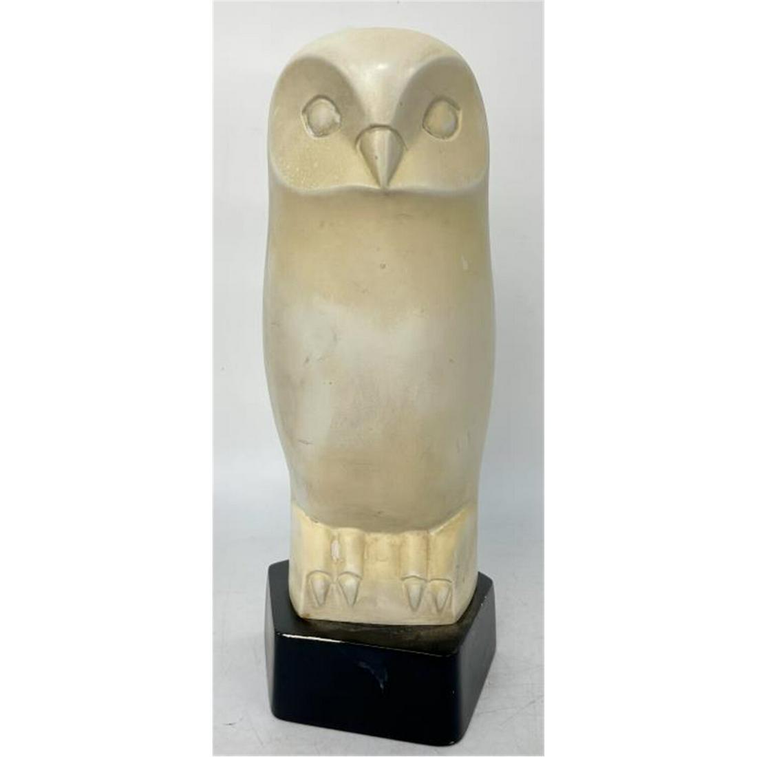 Modernist Sculpture "Snow Owl" by Cleo Hartwig (1 of 3)