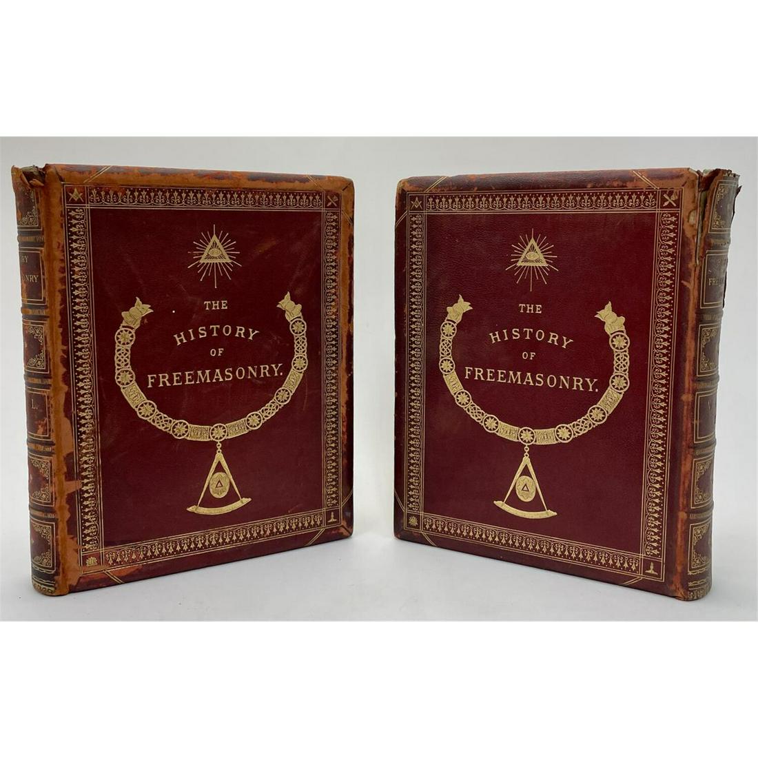 Important Pair of Books, "History of Freemasonry" (1 of 4)