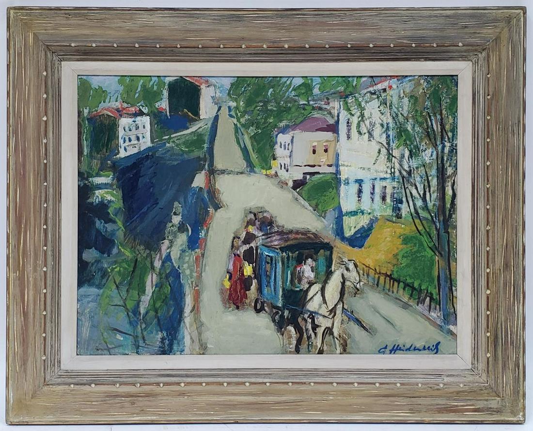 Painting, Oil on Board by Carl Heidenreich, German (1 of 3)