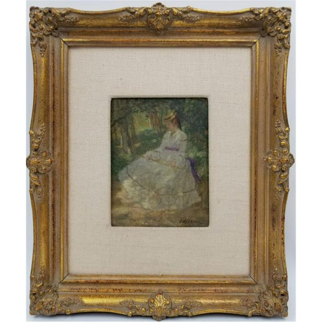 Painting Oil on Board by Carl Albrecht, German (1 of 5)