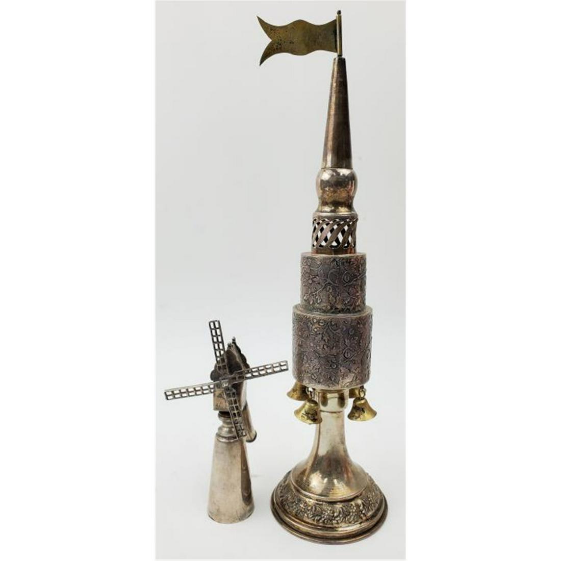 2 Unusual Judaica Silver Spice Boxes (1 of 5)