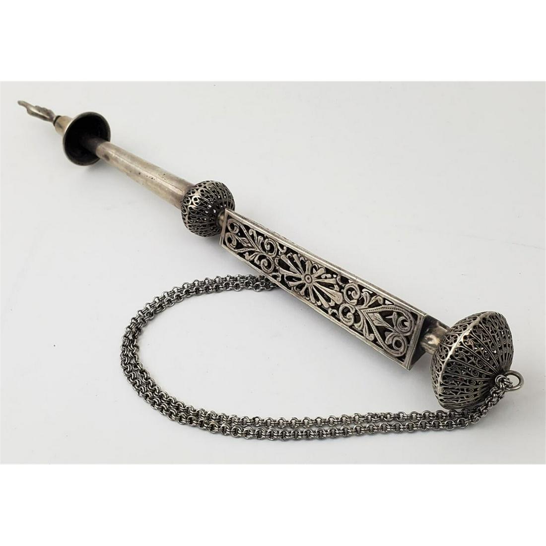Judaica Sterling Silver Filigree Torah Pointer (1 of 4)