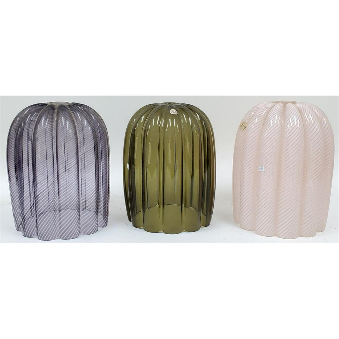 3 Large Vintage Glass Chandelier Shades (1 of 5)