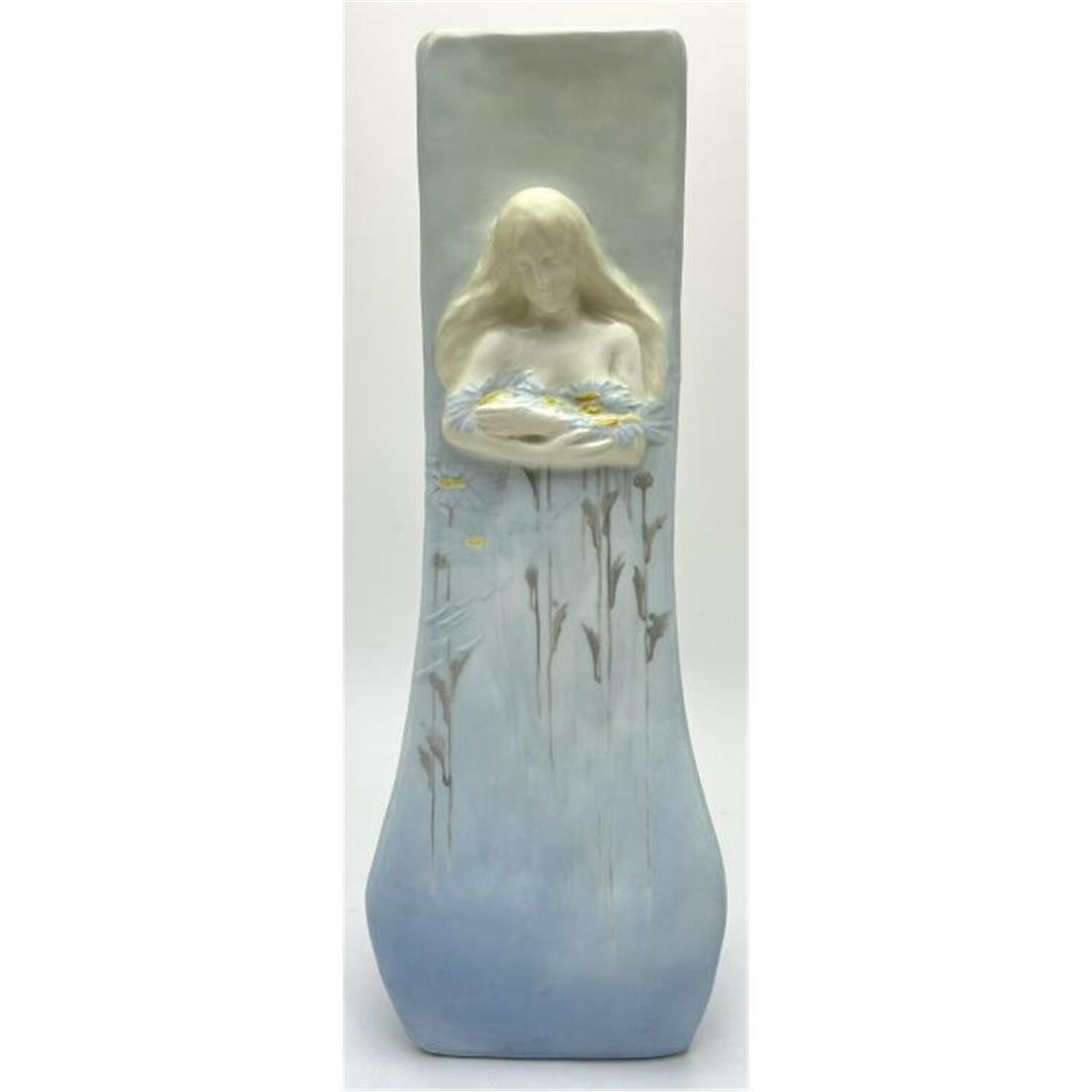 Antique Art Nouveau Porcelain Vase Signed Borsdorf (1 of 6)