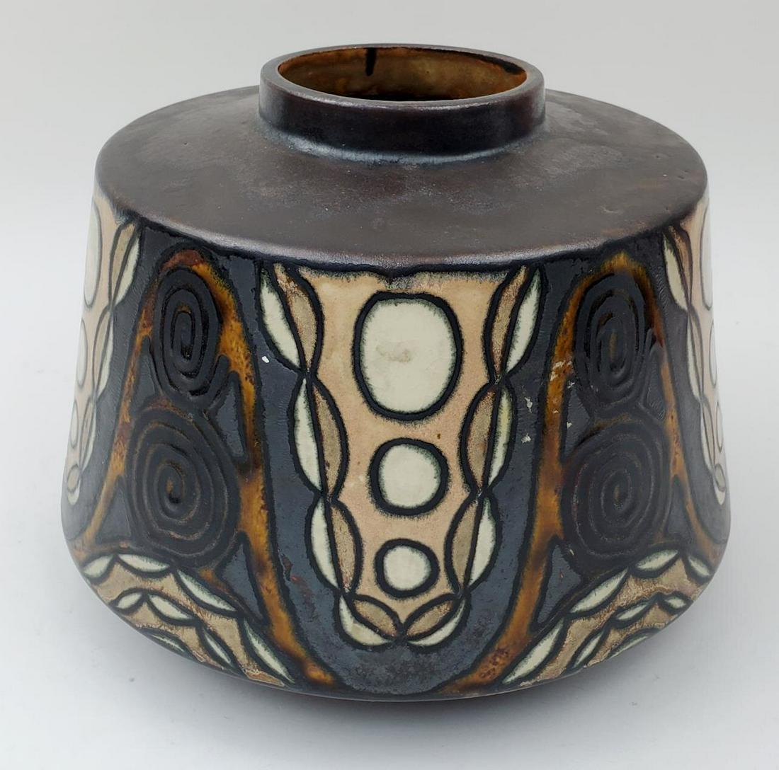 MCM Quimper Ceramic Pottery Vase by Rene Beauclair (1 of 4)