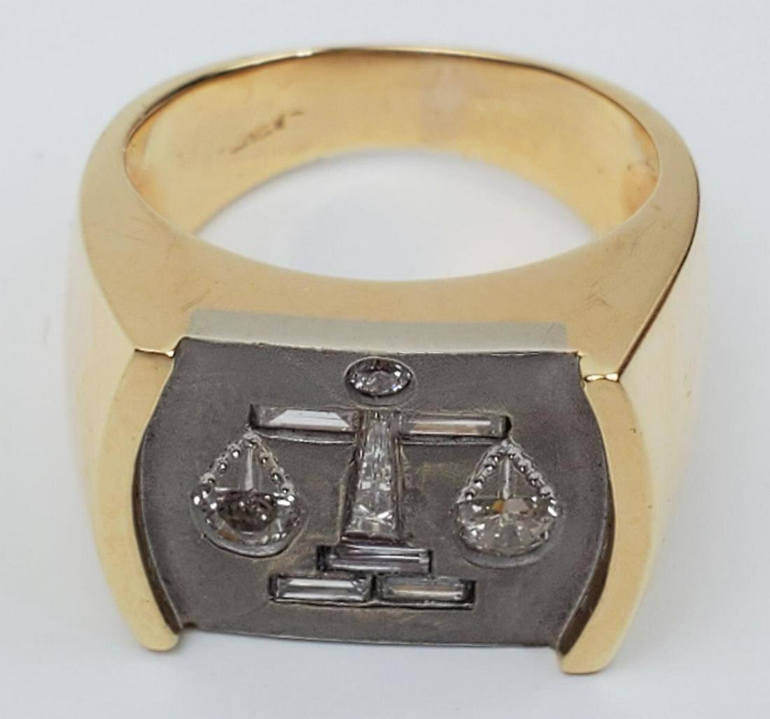 14K Gold & Diamonds Justice Ring (1 of 4)