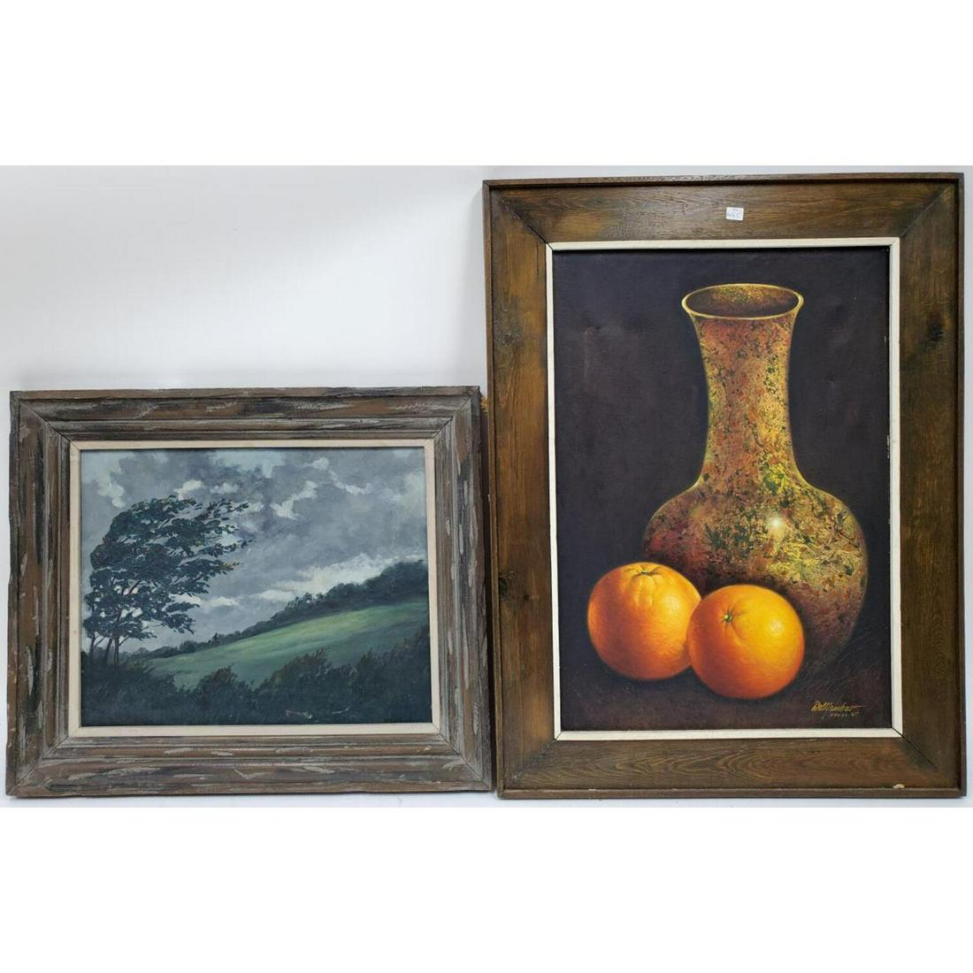 Group of 2 MCM Paintings in Original Frames (1 of 3)