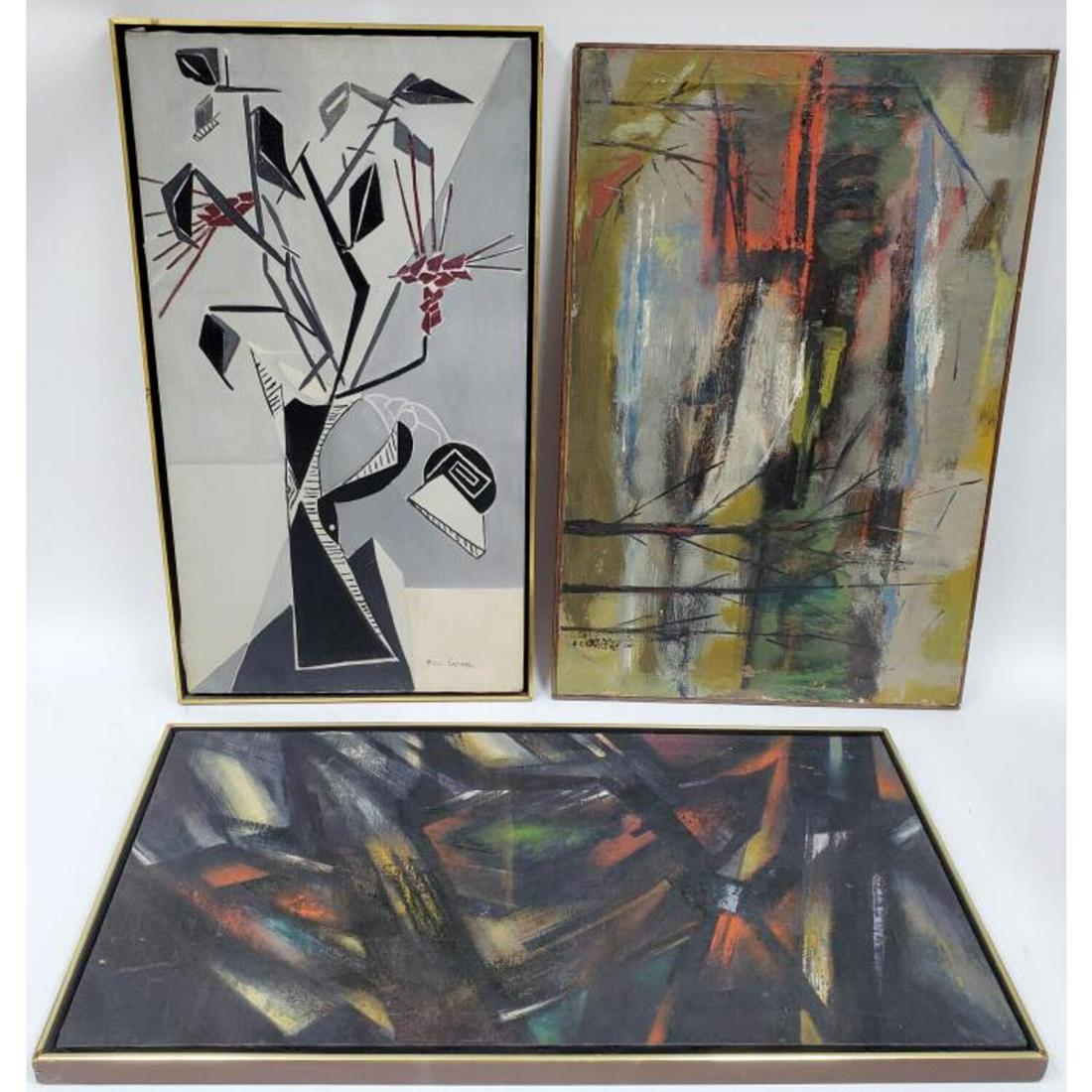 Group of 3 MCM Paintings in Original Frames (1 of 1)
