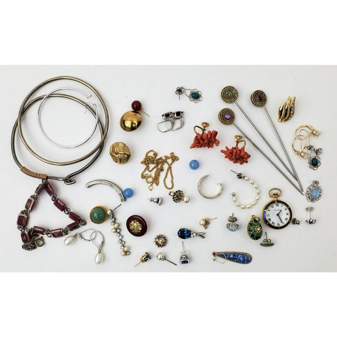 Large Lot of Silver and Other Costume Jewelry (1 of 3)